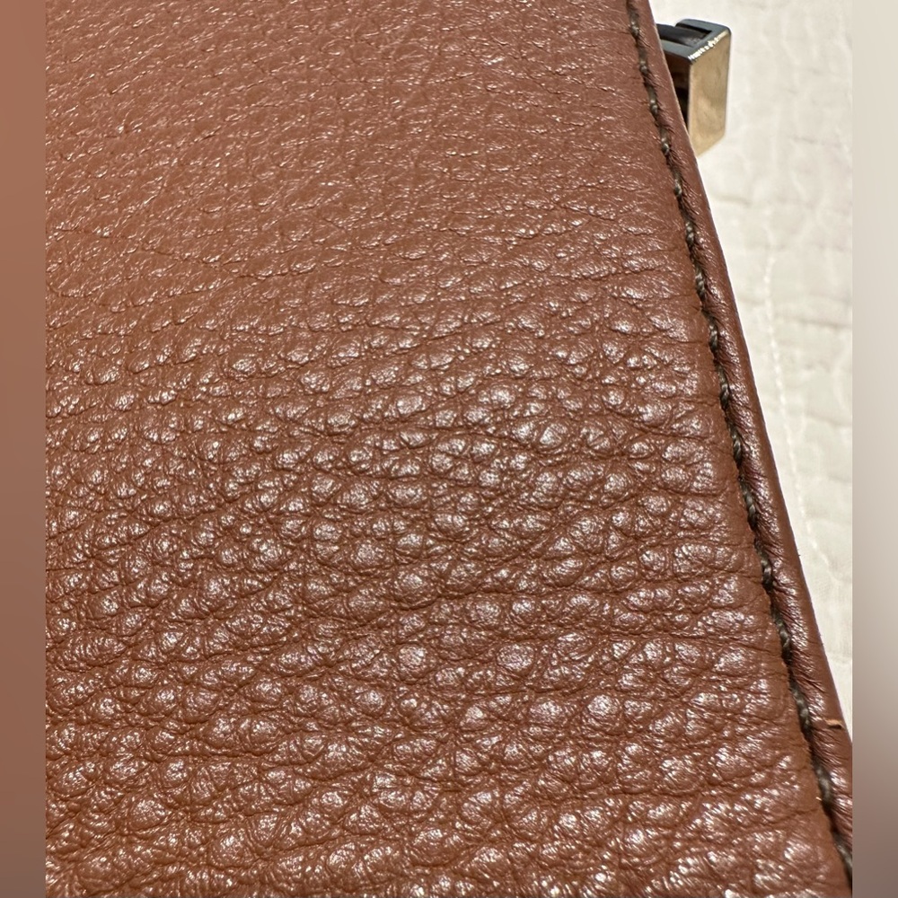 Calvin Klein women’s brown leather crossbody wallet purse - Picture 5 of 9